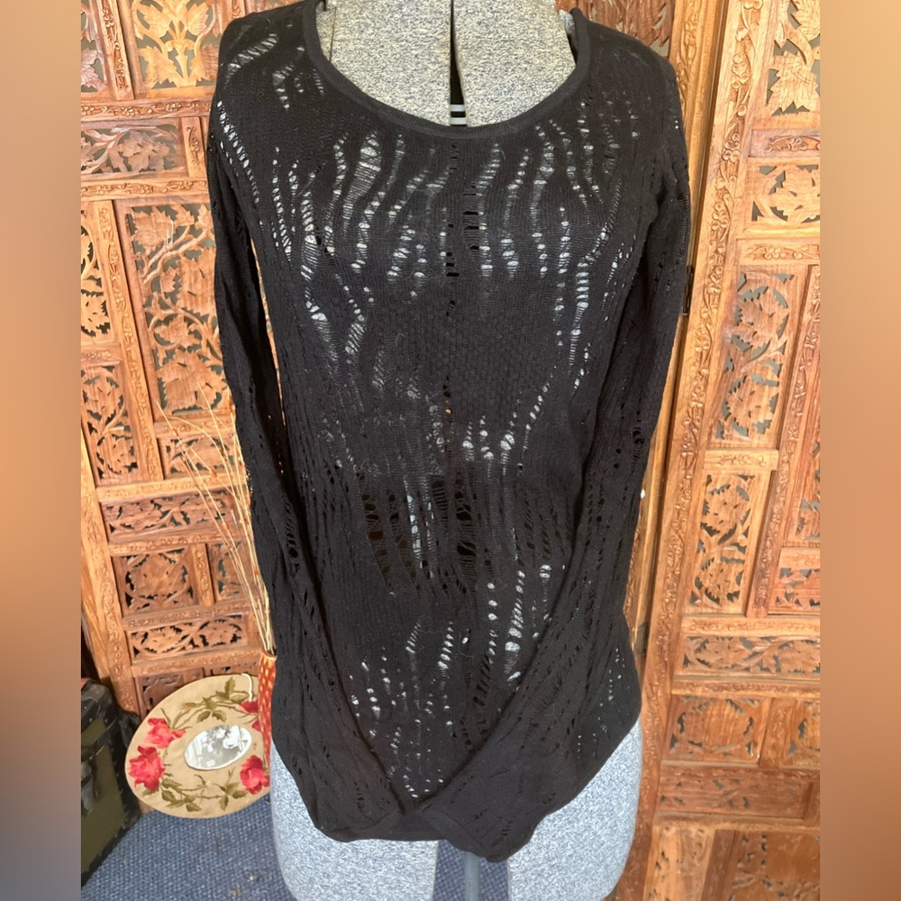 Sheer long sleeve